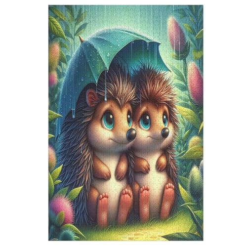 Cute Igel Puzzles 1000 Teile Erwachsener Kniffel Spaß Für Die Ganze Familie, Holzpuzzle Kinder Erwachsene, Impossible Puzzle Schwer 78×53cm Cute Igel Puzzles 1000 Teile Erwachsener Kniffel Spaß Für Die Ganze Familie, Holzpuzzle Kinder Erwachsene, Impossible Puzzle Schwer 78×53cm von LTTTT