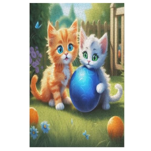 Cute Katze 1000 Teile Puzzles Für Erwachsene, Impossible Puzzle, Geschicklichkeitsspiel Für Die Ganze Familie, Kinder Holzpuzzle 78×53cm Cute Katze 1000 Teile Puzzles Für Erwachsene, Impossible Puzzle, Geschicklichkeitsspiel Für Die Ganze Familie, Kinder Holzpuzzle 78×53cm von LTTTT