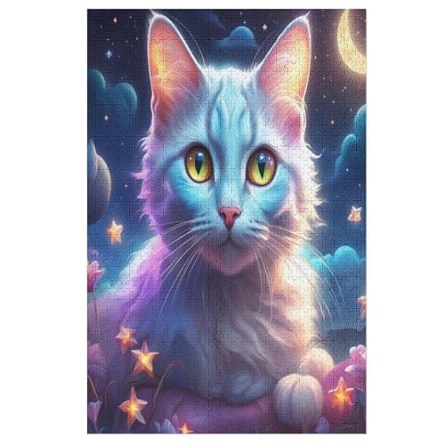 Cute Katze Puzzles 1000 Teile Erwachsener Kniffel Spaß Für Die Ganze Familie, Holzpuzzle Kinder Erwachsene, Impossible Puzzle Schwer 78×53cm Cute Katze Puzzles 1000 Teile Erwachsener Kniffel Spaß Für Die Ganze Familie, Holzpuzzle Kinder Erwachsene, Impossible Puzzle Schwer 78×53cm von LTTTT
