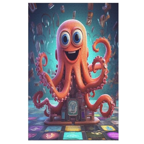Cute Oktopus Puzzles 1000 Teile Erwachsener Kniffel Spaß Für Die Ganze Familie, Holzpuzzle Kinder Erwachsene, Impossible Puzzle Schwer 78×53cm Cute Oktopus Puzzles 1000 Teile Erwachsener Kniffel Spaß Für Die Ganze Familie, Holzpuzzle Kinder Erwachsene, Impossible Puzzle Schwer 78×53cm von LTTTT