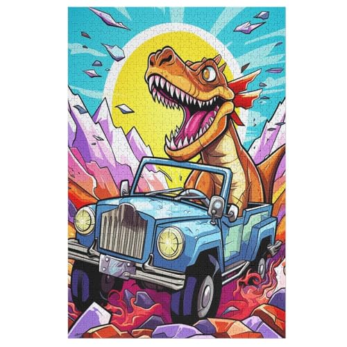 Dinosaurier Puzzles 1000 Teile Erwachsener Kniffel Spaß Für Die Ganze Familie, Holzpuzzle Kinder Erwachsene, Impossible Puzzle Schwer 78×53cm Dinosaurier Puzzles 1000 Teile Erwachsener Kniffel Spaß Für Die Ganze Familie, Holzpuzzle Kinder Erwachsene, Impossible Puzzle Schwer 78×53cm von LTTTT