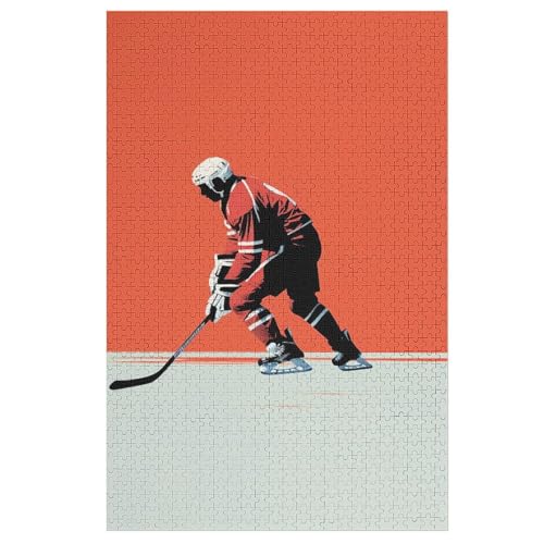 Eishockey 1000 Teile Puzzles Für Erwachsene, Impossible Puzzle, Geschicklichkeitsspiel Für Die Ganze Familie, Kinder Holzpuzzle 78×53cm Eishockey 1000 Teile Puzzles Für Erwachsene, Impossible Puzzle, Geschicklichkeitsspiel Für Die Ganze Familie, Kinder Holzpuzzle 78×53cm von LTTTT