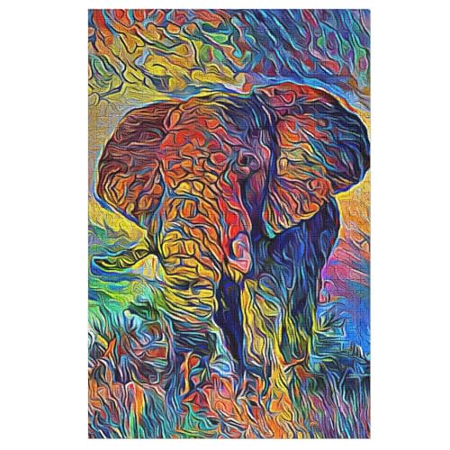 Elefant 1000 Teile Premium-Puzzles Für Erwachsene Kinder- Holzpuzzles Spaß Und Lernspiele - Perfekte Puzzle-Geschenke 78×53cm Elefant 1000 Teile Premium-Puzzles Für Erwachsene Kinder- Holzpuzzles Spaß Und Lernspiele - Perfekte Puzzle-Geschenke 78×53cm von LTTTT