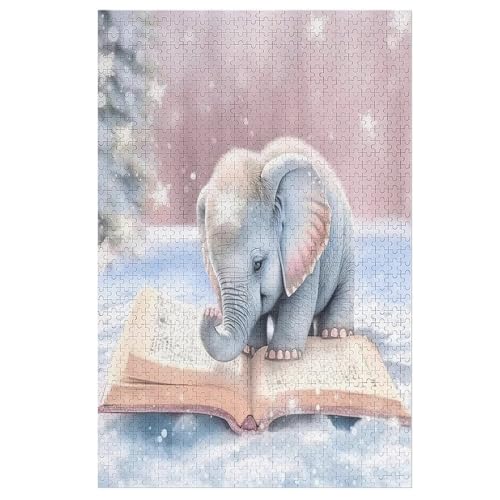 Elefant Puzzle 1000 Teile, Holzpuzzle Herausforderndes Geschicklichkeitsspiel Für Die Ganze Familie, Kinder Erwachsenenpuzzle Ab 12 Jahren 78×53cm Elefant Puzzle 1000 Teile, Holzpuzzle Herausforderndes Geschicklichkeitsspiel Für Die Ganze Familie, Kinder Erwachsenenpuzzle Ab 12 Jahren 78×53cm von LTTTT