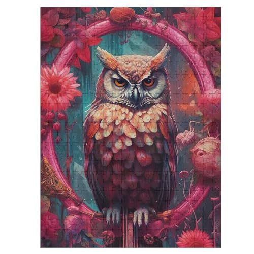 Eule 500 Teile Premium-Puzzles Für Erwachsene Kinder- Holzpuzzles Spaß Und Lernspiele - Perfekte Puzzle-Geschenke 55×41cm Eule 500 Teile Premium-Puzzles Für Erwachsene Kinder- Holzpuzzles Spaß Und Lernspiele - Perfekte Puzzle-Geschenke 55×41cm von LTTTT