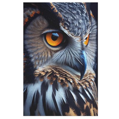 Eule Holzpuzzle 1000 Teile, Knobelspiele Für Erwachsene, Teenager, Puzzles Unmögliche - Kinder Puzzle Zimmer Deko 78×53cm Eule Holzpuzzle 1000 Teile, Knobelspiele Für Erwachsene, Teenager, Puzzles Unmögliche - Kinder Puzzle Zimmer Deko 78×53cm von LTTTT