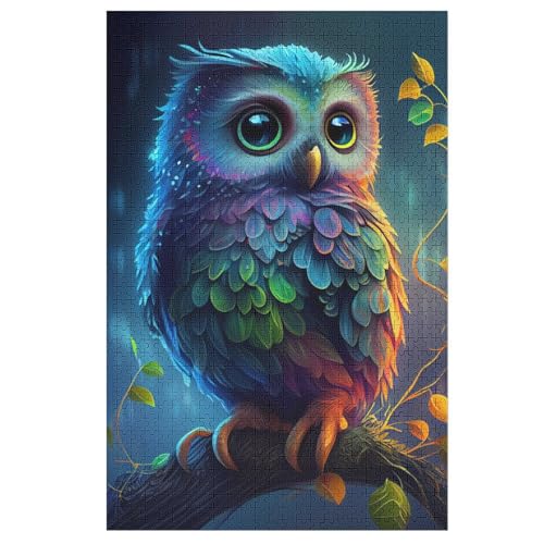 Eule Puzzle 1000 Teile, Holzpuzzle Herausforderndes Geschicklichkeitsspiel Für Die Ganze Familie, Kinder Erwachsenenpuzzle Ab 12 Jahren 78×53cm Eule Puzzle 1000 Teile, Holzpuzzle Herausforderndes Geschicklichkeitsspiel Für Die Ganze Familie, Kinder Erwachsenenpuzzle Ab 12 Jahren 78×53cm von LTTTT