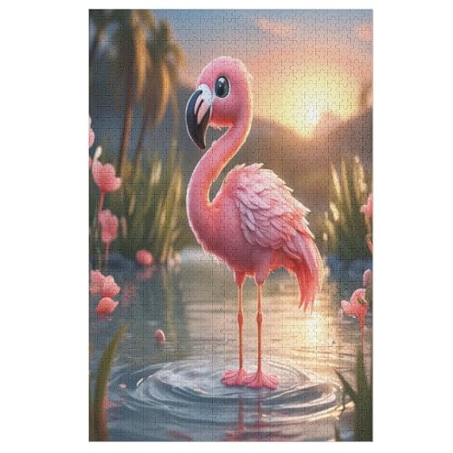 Flamingo 1000 Teile Puzzles Für Erwachsene, Impossible Puzzle, Geschicklichkeitsspiel Für Die Ganze Familie, Kinder Holzpuzzle 78×53cm Flamingo 1000 Teile Puzzles Für Erwachsene, Impossible Puzzle, Geschicklichkeitsspiel Für Die Ganze Familie, Kinder Holzpuzzle 78×53cm von LTTTT