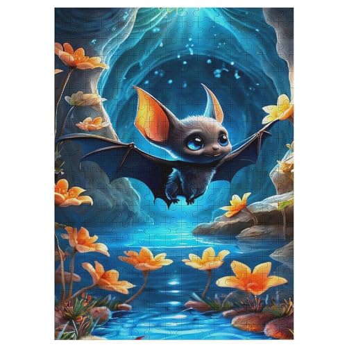 Fledermaus-Puzzle Für Erwachsene, 300 Teile, Holzpuzzle, Kinderpuzzle, Dekompressionsspiel, Spielzeugpuzzle 42×30cm Fledermaus-Puzzle Für Erwachsene, 300 Teile, Holzpuzzle, Kinderpuzzle, Dekompressionsspiel, Spielzeugpuzzle 42×30cm von LTTTT