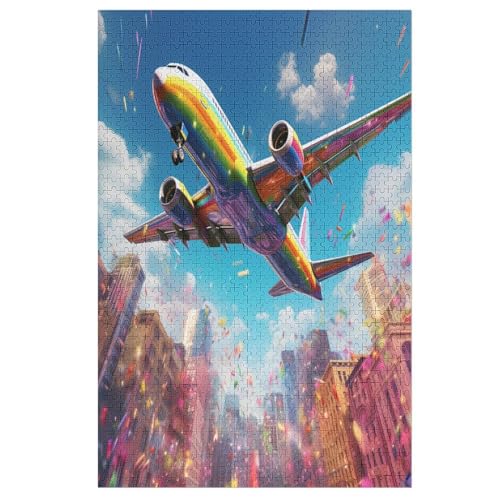 Flugzeug Puzzle 1000 Teile, Holzpuzzle Herausforderndes Geschicklichkeitsspiel Für Die Ganze Familie, Kinder Erwachsenenpuzzle Ab 12 Jahren 78×53cm Flugzeug Puzzle 1000 Teile, Holzpuzzle Herausforderndes Geschicklichkeitsspiel Für Die Ganze Familie, Kinder Erwachsenenpuzzle Ab 12 Jahren 78×53cm von LTTTT