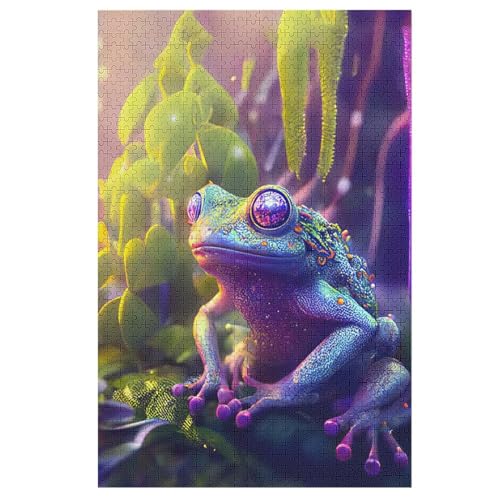 Frosch Holzpuzzle 1000 Teile Klassische Puzzles Erwachsene Kinder Puzzle DIY Kit Holzspielzeug Einzigartiges Geschenk 78×53cm Frosch Holzpuzzle 1000 Teile Klassische Puzzles Erwachsene Kinder Puzzle DIY Kit Holzspielzeug Einzigartiges Geschenk 78×53cm von LTTTT