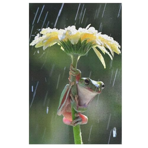 Frosch Holzpuzzle Für Erwachsene Teenager Stress Abbauen Familien-Puzzlespiel Poster 1000-teiliges Puzzle Kinder Lernspiel 78×53cm Frosch Holzpuzzle Für Erwachsene Teenager Stress Abbauen Familien-Puzzlespiel Poster 1000-teiliges Puzzle Kinder Lernspiel 78×53cm von LTTTT