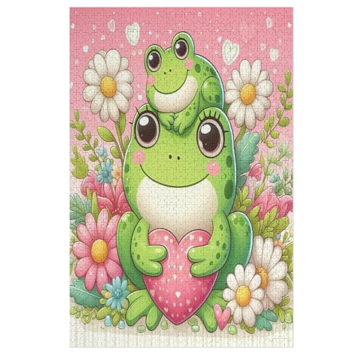 Frosch Puzzle 1000 Teile, Holzpuzzle Für Erwachsene Kinder, Impossible Puzzles, Geschicklichkeitsspiel Für Die Ganze Familie 78×53cm Frosch Puzzle 1000 Teile, Holzpuzzle Für Erwachsene Kinder, Impossible Puzzles, Geschicklichkeitsspiel Für Die Ganze Familie 78×53cm von LTTTT