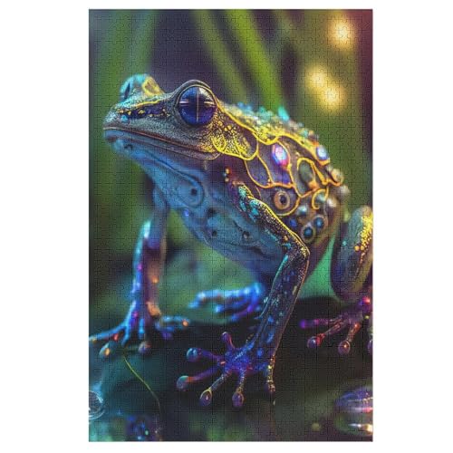Frosch Puzzle Für Erwachsene 1000 Teile Premium Recyceltes Brett Zum Lernen, Lernspielzeug, Familienspiele Kinder Holzpuzzle 78×53cm Frosch Puzzle Für Erwachsene 1000 Teile Premium Recyceltes Brett Zum Lernen, Lernspielzeug, Familienspiele Kinder Holzpuzzle 78×53cm von LTTTT