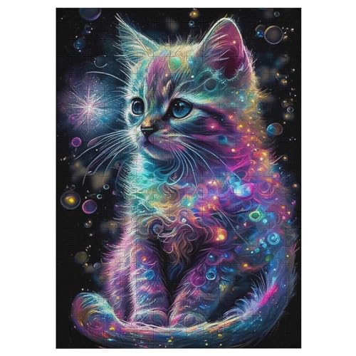 Für Erwachsene 300-Teiliges Katze -Puzzles, Holzbrett-Puzzle, Für Kinder, Geschenke, 42×30cm Für Erwachsene 300-Teiliges Katze -Puzzles, Holzbrett-Puzzle, Für Kinder, Geschenke, 42×30cm von LTTTT