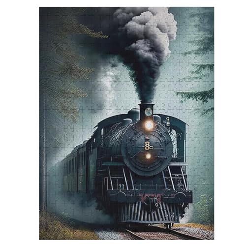 Für Erwachsene 500-Teiliges Dampfzug -Puzzles, Holzbrett-Puzzle, Für Kinder, Geschenke, 55×41cm Für Erwachsene 500-Teiliges Dampfzug -Puzzles, Holzbrett-Puzzle, Für Kinder, Geschenke, 55×41cm von LTTTT