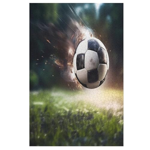 Fußball Sport -Puzzle, 1000 Teile,Holzpuzzle Für Erwachsene Kinder, Lustiges Spielzeug, Denkspiel, Bildungsspiel, 78×53cm Fußball Sport -Puzzle, 1000 Teile,Holzpuzzle Für Erwachsene Kinder, Lustiges Spielzeug, Denkspiel, Bildungsspiel, 78×53cm von LTTTT