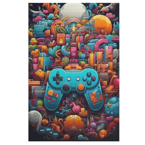 Gamepad Holzpuzzle - 1000 Teiliges Jigsaw Knobelspiel - Puzzle Für Erwachsene & Kinder - Outdoor & Reisespielzeug 78×53cm Gamepad Holzpuzzle - 1000 Teiliges Jigsaw Knobelspiel - Puzzle Für Erwachsene & Kinder - Outdoor & Reisespielzeug 78×53cm von LTTTT
