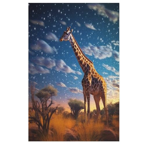 Giraffe Puzzle 1000 Teile, Holzpuzzle Herausforderndes Geschicklichkeitsspiel Für Die Ganze Familie, Kinder Erwachsenenpuzzle Ab 12 Jahren 78×53cm Giraffe Puzzle 1000 Teile, Holzpuzzle Herausforderndes Geschicklichkeitsspiel Für Die Ganze Familie, Kinder Erwachsenenpuzzle Ab 12 Jahren 78×53cm von LTTTT
