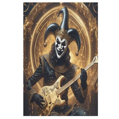 Gitarre Clown 1000 Teile Puzzles Für Erwachsene,Holzpuzzle - Verringerter Druck Schwieriges Unmögliche Puzzle Für 12+ Kinder 78×53cm Gitarre Clown 1000 Teile Puzzles Für Erwachsene,Holzpuzzle - Verringerter Druck Schwieriges Unmögliche Puzzle Für 12+ Kinder 78×53cm von LTTTT