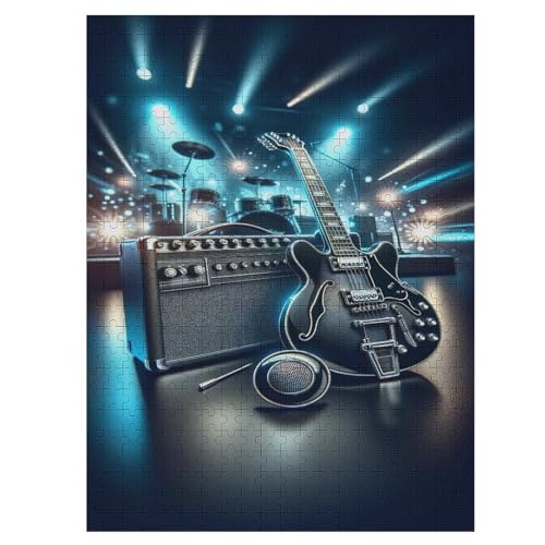Gitarren Holzpuzzle Für Erwachsene Teenager Stress Abbauen Familien-Puzzlespiel Poster 500-teiliges Puzzle Kinder Lernspiel 55×41cm Gitarren Holzpuzzle Für Erwachsene Teenager Stress Abbauen Familien-Puzzlespiel Poster 500-teiliges Puzzle Kinder Lernspiel 55×41cm von LTTTT