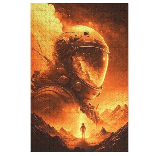 Goldener Astronaut Puzzles 1000 Teile Erwachsener Kniffel Spaß Für Die Ganze Familie, Holzpuzzle Kinder Erwachsene, Impossible Puzzle Schwer 78×53cm Goldener Astronaut Puzzles 1000 Teile Erwachsener Kniffel Spaß Für Die Ganze Familie, Holzpuzzle Kinder Erwachsene, Impossible Puzzle Schwer 78×53cm von LTTTT