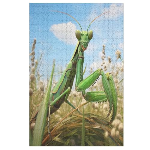 Gottesanbeterin Puzzle 1000 Teile, Holzpuzzle Herausforderndes GesKükenlichkeitsspiel Für Die Ganze Familie, Kinder Erwachsenenpuzzle Ab 12 Jahren 78×53cm Gottesanbeterin Puzzle 1000 Teile, Holzpuzzle Herausforderndes GesKükenlichkeitsspiel Für Die Ganze Familie, Kinder Erwachsenenpuzzle Ab 12 Jahren 78×53cm von LTTTT