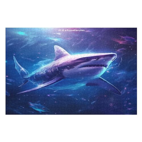 Hai 1000 Teile Puzzles Für Erwachsene, Impossible Puzzle, GesKükenlichkeitsspiel Für Die Ganze Familie, Kinder Holzpuzzle （75×50cm） von LTTTT