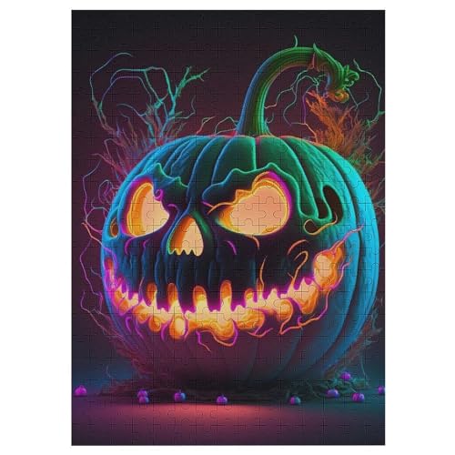 Halloween-Kürbis Holzpuzzle 300 Teile Klassische Puzzles Erwachsene Kinder Puzzle DIY Kit Holzspielzeug Einzigartiges Geschenk 42×30cm Halloween-Kürbis Holzpuzzle 300 Teile Klassische Puzzles Erwachsene Kinder Puzzle DIY Kit Holzspielzeug Einzigartiges Geschenk 42×30cm von LTTTT