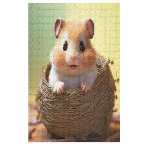 Hamster Puzzle 1000 Teile, Holzpuzzle Für Erwachsene Kinder, Impossible Puzzles, Geschicklichkeitsspiel Für Die Ganze Familie 78×53cm Hamster Puzzle 1000 Teile, Holzpuzzle Für Erwachsene Kinder, Impossible Puzzles, Geschicklichkeitsspiel Für Die Ganze Familie 78×53cm von LTTTT