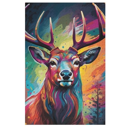 Hirsch Puzzles 1000 Teile Erwachsener Kniffel Spaß Für Die Ganze Familie, Holzpuzzle Kinder Erwachsene, Impossible Puzzle Schwer 78×53cm Hirsch Puzzles 1000 Teile Erwachsener Kniffel Spaß Für Die Ganze Familie, Holzpuzzle Kinder Erwachsene, Impossible Puzzle Schwer 78×53cm von LTTTT