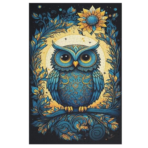 Holzpuzzle 1000 Teile, Eule Puzzles Erwachsene Und Kinder, Am Besten Für Die Familienspielsammlung 78×53cm Holzpuzzle 1000 Teile, Eule Puzzles Erwachsene Und Kinder, Am Besten Für Die Familienspielsammlung 78×53cm von LTTTT