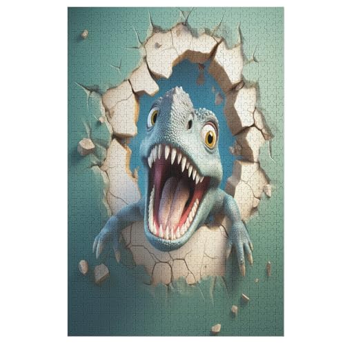 Holzpuzzle 1000 Teile, Süßer Dinosaurierier Puzzles Erwachsene Und Kinder, Am Besten Für Die Familienspielsammlung 78×53cm Holzpuzzle 1000 Teile, Süßer Dinosaurierier Puzzles Erwachsene Und Kinder, Am Besten Für Die Familienspielsammlung 78×53cm von LTTTT