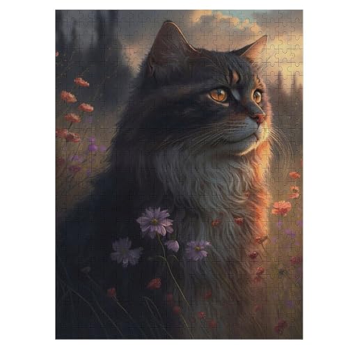 Holzpuzzle 500 Teile, Katze Puzzles Erwachsene Und Kinder, Am Besten Für Die Familienspielsammlung 55×41cm Holzpuzzle 500 Teile, Katze Puzzles Erwachsene Und Kinder, Am Besten Für Die Familienspielsammlung 55×41cm von LTTTT
