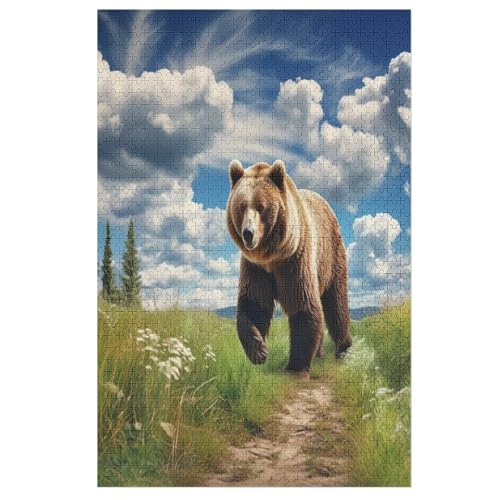 Holzpuzzle Bär Puzzle 1000 Teile Erwachsene Klassische Pädagogisches Spielzeug Kinder Lernspiel Herausforderndes Puzzles 78×53cm Holzpuzzle Bär Puzzle 1000 Teile Erwachsene Klassische Pädagogisches Spielzeug Kinder Lernspiel Herausforderndes Puzzles 78×53cm von LTTTT
