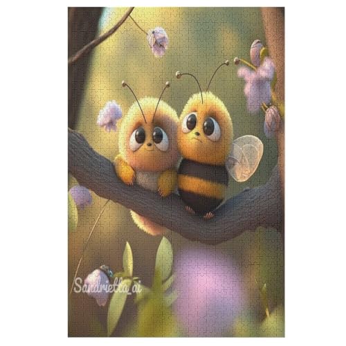 Holzpuzzle Biene Puzzle 1000 Teile Erwachsene Klassische Pädagogisches Spielzeug Kinder Lernspiel Herausforderndes Puzzles 78×53cm Holzpuzzle Biene Puzzle 1000 Teile Erwachsene Klassische Pädagogisches Spielzeug Kinder Lernspiel Herausforderndes Puzzles 78×53cm von LTTTT