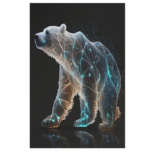 Holzpuzzle Eisbär Puzzle 1000 Teile Erwachsene Klassische Pädagogisches Spielzeug Kinder Lernspiel Herausforderndes Puzzles 78×53cm Holzpuzzle Eisbär Puzzle 1000 Teile Erwachsene Klassische Pädagogisches Spielzeug Kinder Lernspiel Herausforderndes Puzzles 78×53cm von LTTTT
