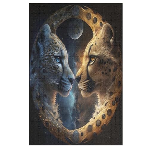 Holzpuzzle Leopard Puzzle 1000 Teile Erwachsene Klassische Pädagogisches Spielzeug Kinder Lernspiel Herausforderndes Puzzles 78×53cm Holzpuzzle Leopard Puzzle 1000 Teile Erwachsene Klassische Pädagogisches Spielzeug Kinder Lernspiel Herausforderndes Puzzles 78×53cm von LTTTT