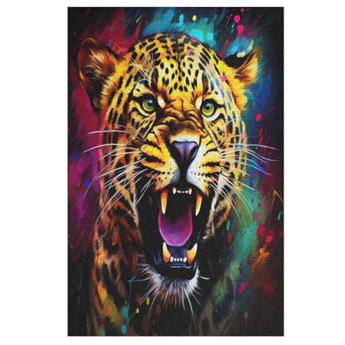 Holzpuzzle Leopard Puzzle 1000 Teile Erwachsene Klassische Pädagogisches Spielzeug Kinder Lernspiel Herausforderndes Puzzles 78×53cm Holzpuzzle Leopard Puzzle 1000 Teile Erwachsene Klassische Pädagogisches Spielzeug Kinder Lernspiel Herausforderndes Puzzles 78×53cm von LTTTT