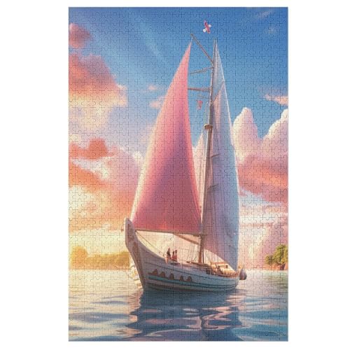 Holzpuzzle SailBoot Puzzle 1000 Teile Erwachsene Klassische Pädagogisches Spielzeug Kinder Lernspiel Herausforderndes Puzzles 78×53cm Holzpuzzle SailBoot Puzzle 1000 Teile Erwachsene Klassische Pädagogisches Spielzeug Kinder Lernspiel Herausforderndes Puzzles 78×53cm von LTTTT