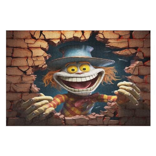 Holzpuzzle Vogelscheuche Puzzle 1000 Teile Erwachsene Klassische Pädagogisches Spielzeug Kinder Lernspiel Herausforderndes Puzzles （75×50cm） von LTTTT