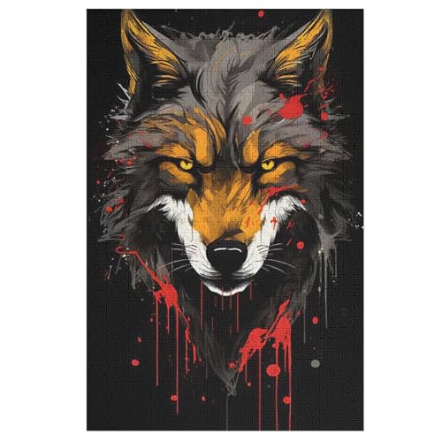 Holzpuzzle Wolf Puzzle 1000 Teile Erwachsene Klassische Pädagogisches Spielzeug Kinder Lernspiel Herausforderndes Puzzles 78×53cm Holzpuzzle Wolf Puzzle 1000 Teile Erwachsene Klassische Pädagogisches Spielzeug Kinder Lernspiel Herausforderndes Puzzles 78×53cm von LTTTT