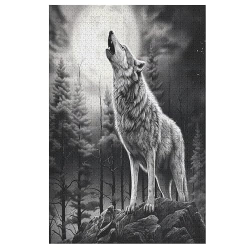 Holzpuzzle Wolf Puzzle 1000 Teile Erwachsene Klassische Pädagogisches Spielzeug Kinder Lernspiel Herausforderndes Puzzles 78×53cm Holzpuzzle Wolf Puzzle 1000 Teile Erwachsene Klassische Pädagogisches Spielzeug Kinder Lernspiel Herausforderndes Puzzles 78×53cm von LTTTT
