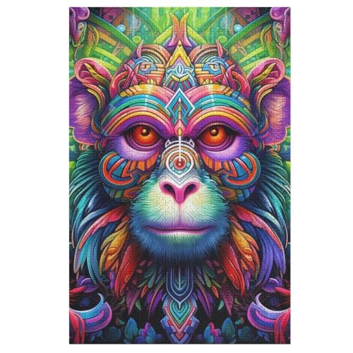 Holzpuzzles 1000 Teile AFFE -Puzzle Für Jungen Und Mädchen, Schwierigkeitsgrad, Lernspiele, Familienspielzeug 78×53cm Holzpuzzles 1000 Teile AFFE -Puzzle Für Jungen Und Mädchen, Schwierigkeitsgrad, Lernspiele, Familienspielzeug 78×53cm von LTTTT