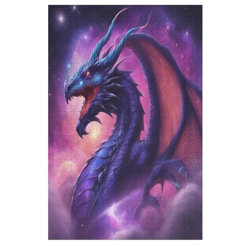 Holzpuzzles 1000 Teile Drache -Puzzle Für Jungen Und Mädchen, Schwierigkeitsgrad, Lernspiele, Familienspielzeug 78×53cm Holzpuzzles 1000 Teile Drache -Puzzle Für Jungen Und Mädchen, Schwierigkeitsgrad, Lernspiele, Familienspielzeug 78×53cm von LTTTT