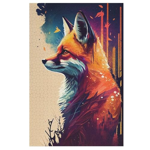 Holzpuzzles 1000 Teile Fuchs -Puzzle Für Jungen Und Mädchen, Schwierigkeitsgrad, Lernspiele, Familienspielzeug 78×53cm Holzpuzzles 1000 Teile Fuchs -Puzzle Für Jungen Und Mädchen, Schwierigkeitsgrad, Lernspiele, Familienspielzeug 78×53cm von LTTTT