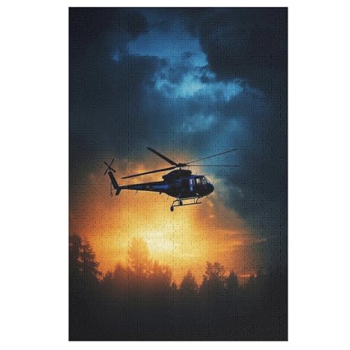 Holzpuzzles 1000 Teile Hubschrauber -Puzzle Für Jungen Und Mädchen, Schwierigkeitsgrad, Lernspiele, Familienspielzeug 78×53cm Holzpuzzles 1000 Teile Hubschrauber -Puzzle Für Jungen Und Mädchen, Schwierigkeitsgrad, Lernspiele, Familienspielzeug 78×53cm von LTTTT