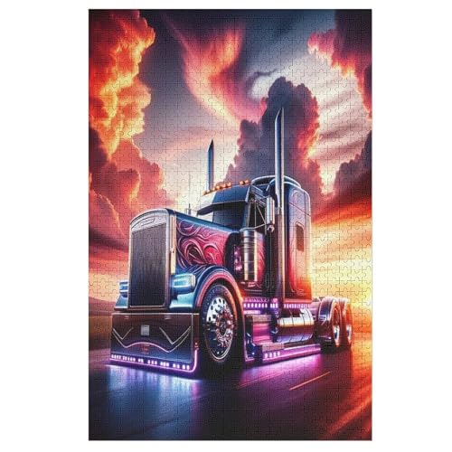 Holzpuzzles 1000 Teile LKW -Puzzle Für Jungen Und Mädchen, Schwierigkeitsgrad, Lernspiele, Familienspielzeug 78×53cm Holzpuzzles 1000 Teile LKW -Puzzle Für Jungen Und Mädchen, Schwierigkeitsgrad, Lernspiele, Familienspielzeug 78×53cm von LTTTT