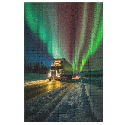 Holzpuzzles 1000 Teile LKW -Puzzle Für Jungen Und Mädchen, Schwierigkeitsgrad, Lernspiele, Familienspielzeug 78×53cm Holzpuzzles 1000 Teile LKW -Puzzle Für Jungen Und Mädchen, Schwierigkeitsgrad, Lernspiele, Familienspielzeug 78×53cm von LTTTT