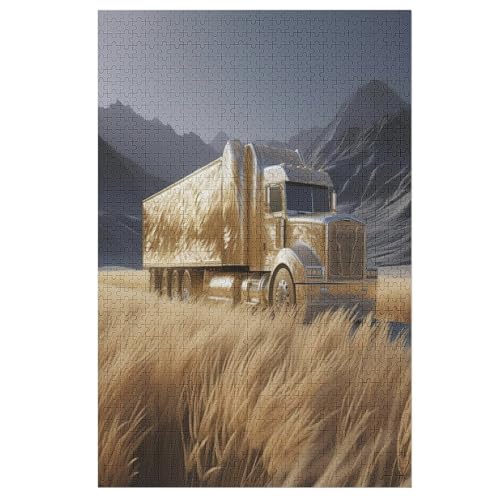 Holzpuzzles 1000 Teile LKW -Puzzle Für Jungen Und Mädchen, Schwierigkeitsgrad, Lernspiele, Familienspielzeug 78×53cm Holzpuzzles 1000 Teile LKW -Puzzle Für Jungen Und Mädchen, Schwierigkeitsgrad, Lernspiele, Familienspielzeug 78×53cm von LTTTT